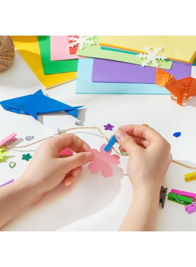 YelaJoy A4 Coloured Origami Paper 180 Sheets, 20 Bright Colors Folding Paper 80gsm Double-Sided Colorful DIY School Arts Crafts Projects Kids Adults - Image 5